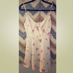 Xhiliration Front-Tie Fit & Flare Sundress